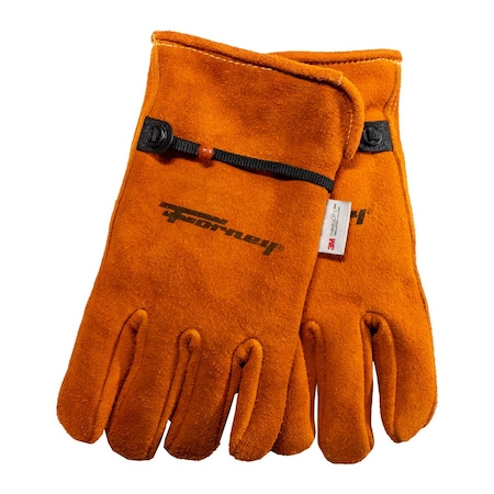 Forney Suede Deerskin Leather Lined Driver Work Gloves Menfts L 53131